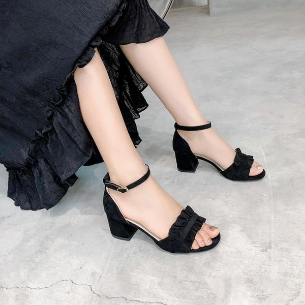 oversized high heels sandals women shoes woman summer ladiesrough-heeled sweet lotus leaf with button, Black
oversized high heels sandals women shoes woman summer ladiesrough-heeled sweet lotus leaf with button, Black