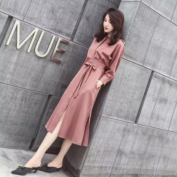 casual dresses 2021 early autumn women's trend light familiar wind harajuku waist long women dress, Black;gray
casual dresses 2021 early autumn women's trend light familiar wind harajuku waist long women dress, Black;gray
