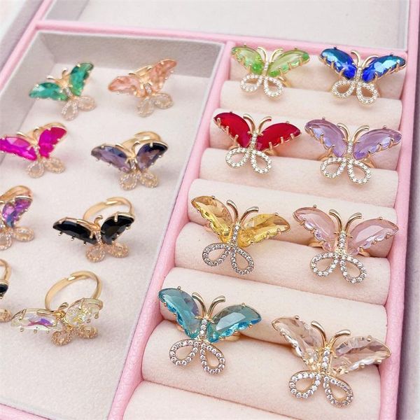 wedding rings kpop shiny crystal colorful butterfly open for women trends jewelry sweet cute charml big ring cocktail gift, Slivery;golden
wedding rings kpop shiny crystal colorful butterfly open for women trends jewelry sweet cute charml big ring cocktail gift, Slivery;golden