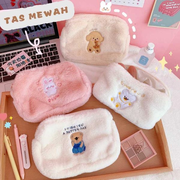 storage bags w&g ins japanese cartoon bear embroidery plush bag korean version handbag daily necessities hand
storage bags w&g ins japanese cartoon bear embroidery plush bag korean version handbag daily necessities hand