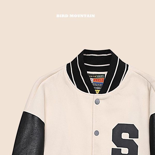 men's jackets fashion hip hop faux leather patchwork american baseball uniform streetwear casual jacket men clothing harajuku couple co, Black;brown
men's jackets fashion hip hop faux leather patchwork american baseball uniform streetwear casual jacket men clothing harajuku couple co, Black;brown