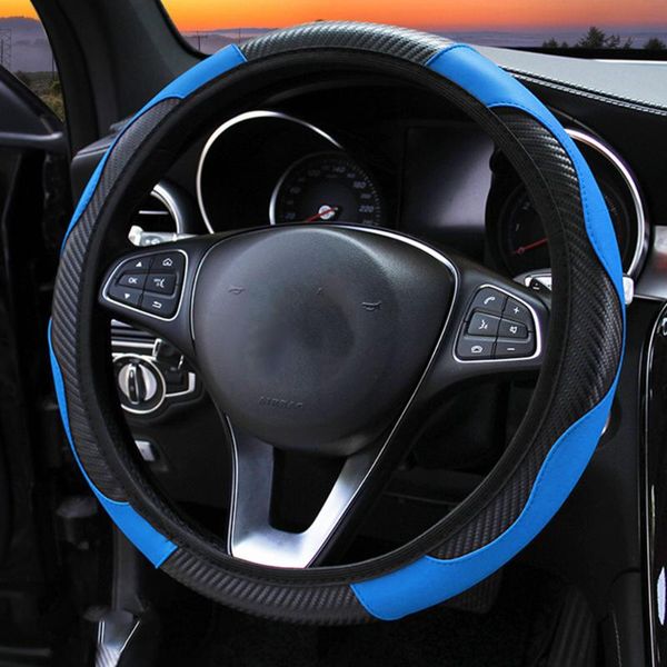 steering wheel covers universal 38cm car artificial leather elastic band grip cover non-slip auto protector 
steering wheel covers universal 38cm car artificial leather elastic band grip cover non-slip auto protector
