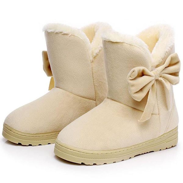 boots women plush insole winter shoes super warm slip on snow with bowtie suede botas mujer, Black
boots women plush insole winter shoes super warm slip on snow with bowtie suede botas mujer, Black