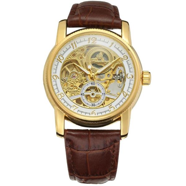 luxury casual design brown leather strap mens watches brand mechanical skeleton watch classic sport gift wristwatches, Slivery;brown
luxury casual design brown leather strap mens watches brand mechanical skeleton watch classic sport gift wristwatches, Slivery;brown
