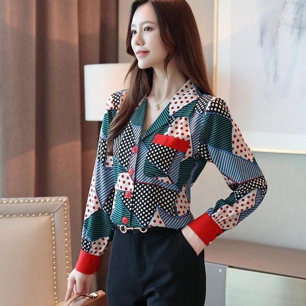 women's blouses & shirts fashion woman 2021 blouse printed long sleeve shirt retro chiffon womens and, White
women's blouses & shirts fashion woman 2021 blouse printed long sleeve shirt retro chiffon womens and, White