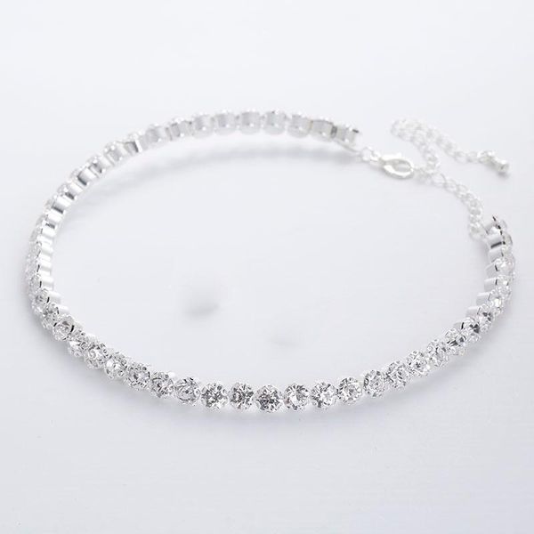 chokers fashion crystal choker necklace for women wedding accessories silver color rhinestones chain necklaces collier femme, Golden;silver
chokers fashion crystal choker necklace for women wedding accessories silver color rhinestones chain necklaces collier femme, Golden;silver
