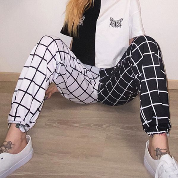 women's tracksuits check plaid jogger pants elastic high waist patchwork trousers for women streetwear fashion ladies bottoms x8xa, Gray
women's tracksuits check plaid jogger pants elastic high waist patchwork trousers for women streetwear fashion ladies bottoms x8xa, Gray