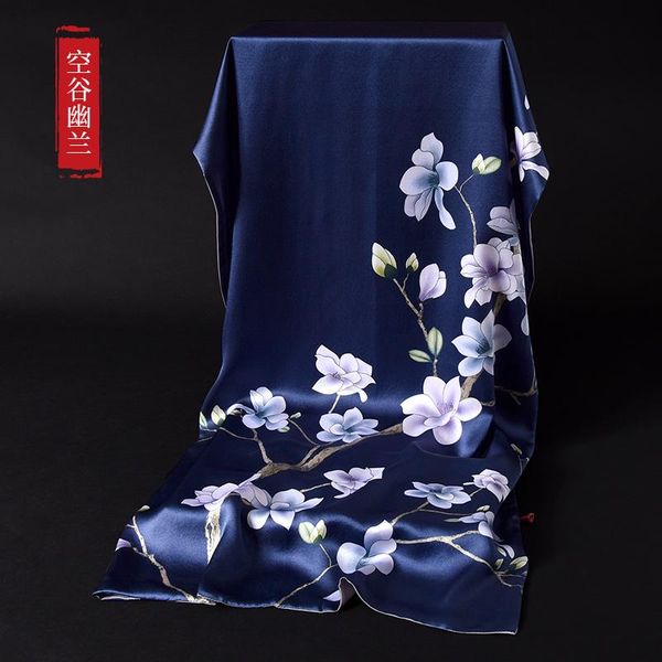 scarves spray painted high-grade silk clasp shawl with cheongsam women's spring and autumn 100% mulberry scarf, Blue;gray
scarves spray painted high-grade silk clasp shawl with cheongsam women's spring and autumn 100% mulberry scarf, Blue;gray