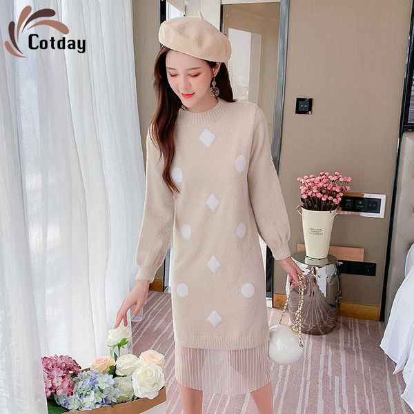 casual dresses cotday 2021 o nevk autumn winter pullover sweater apricot lace loose french temperament women spring long knitted dress, Black;gray
casual dresses cotday 2021 o nevk autumn winter pullover sweater apricot lace loose french temperament women spring long knitted dress, Black;gray