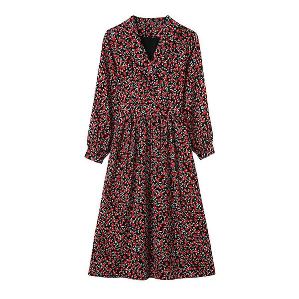 casual dresses 2021 spring autumn women v-neck long sleeve dress korean fashion sweet slim floral chiffon vintage, Black;gray
casual dresses 2021 spring autumn women v-neck long sleeve dress korean fashion sweet slim floral chiffon vintage, Black;gray