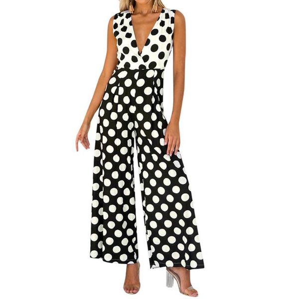 women's jumpsuits & rompers jumpsuit summer v-neck casual short sleeveless streetwear for women 2021 elastic waist dot modis, Black;white
women's jumpsuits & rompers jumpsuit summer v-neck casual short sleeveless streetwear for women 2021 elastic waist dot modis, Black;white