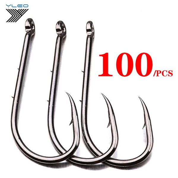 fishing hooks yleo 100pc high carbon fishhook 1#-15# single hook qulity black color big treble
fishing hooks yleo 100pc high carbon fishhook 1#-15# single hook qulity black color big treble
