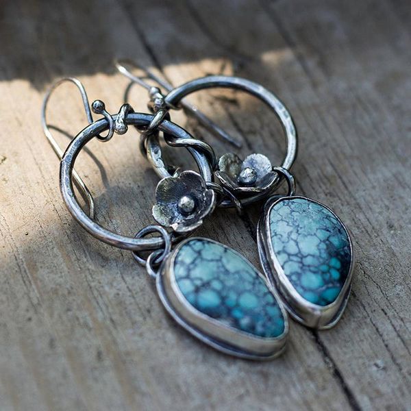 dangle & chandelier vintage teardrop natural blue stone earrings boho ethnic ancient metal winding vines blooming rose flower earring, Silver
dangle & chandelier vintage teardrop natural blue stone earrings boho ethnic ancient metal winding vines blooming rose flower earring, Silver