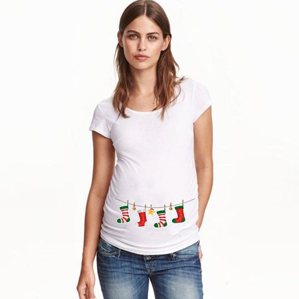 maternity & tees christmas t-shirt funny short sleeve pregnancy tee pregnant t-shirts clothing, White
maternity & tees christmas t-shirt funny short sleeve pregnancy tee pregnant t-shirts clothing, White