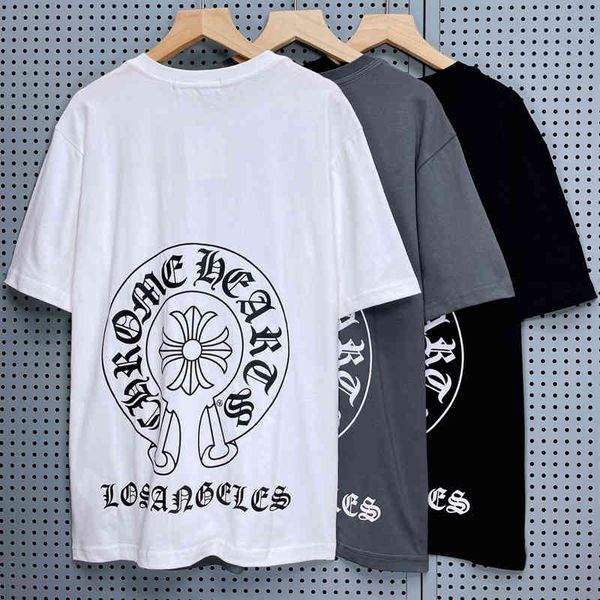 fashion brand ch crosin summer new round neck short sleeve t-shirt men's and women's identical cotton fash, White;black
fashion brand ch crosin summer new round neck short sleeve t-shirt men's and women's identical cotton fash, White;black