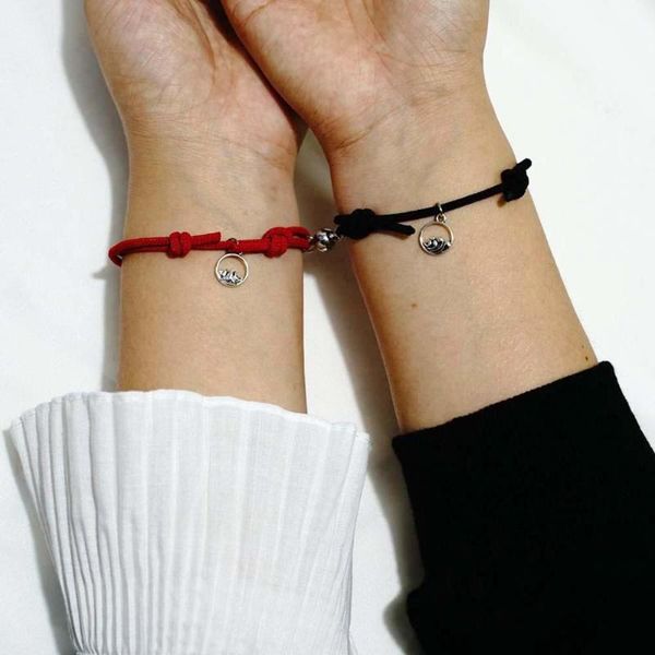 charm bracelets 1 pair magnet couple fashion simple solid color lover bracelet pendants weaving jewelry, Golden;silver
charm bracelets 1 pair magnet couple fashion simple solid color lover bracelet pendants weaving jewelry, Golden;silver