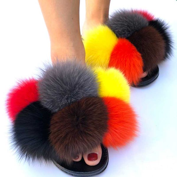 ladies cute rainbow fur shoes women's slippers flip flop flat fluffy ball sandals female furry pom slides, Black
ladies cute rainbow fur shoes women's slippers flip flop flat fluffy ball sandals female furry pom slides, Black