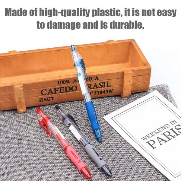 gel pens 12 pieces retractable pen 0.5mm nonslip transparent student stationery writing fluently strong quality
gel pens 12 pieces retractable pen 0.5mm nonslip transparent student stationery writing fluently strong quality
