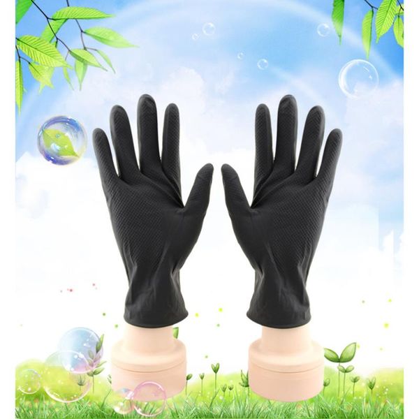 disposable gloves 10pcs hair salon laboratory reusable latex color dye medium size (black)
disposable gloves 10pcs hair salon laboratory reusable latex color dye medium size (black)