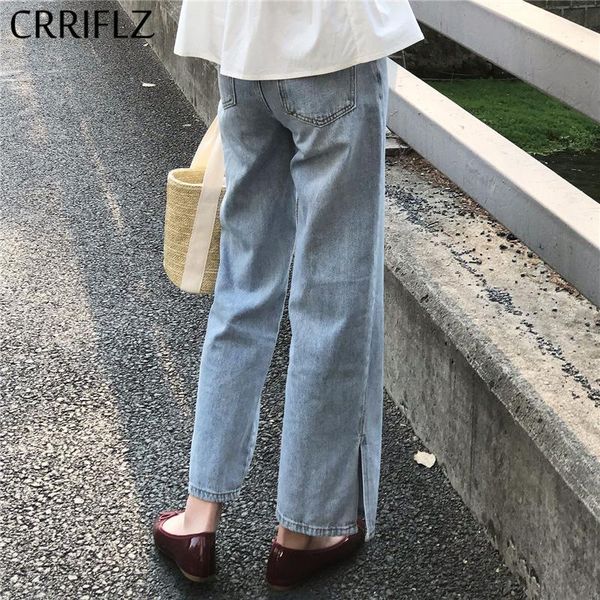 women's jeans crriflz 2021 summer high waist split jean women loose casual wide leg pants full length trousers, Blue
women's jeans crriflz 2021 summer high waist split jean women loose casual wide leg pants full length trousers, Blue
