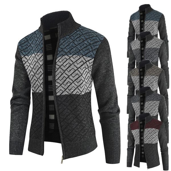men's coat jacket autumn fashion cardigan stand collar solid color youth casual sweater, Black;brown
men's coat jacket autumn fashion cardigan stand collar solid color youth casual sweater, Black;brown