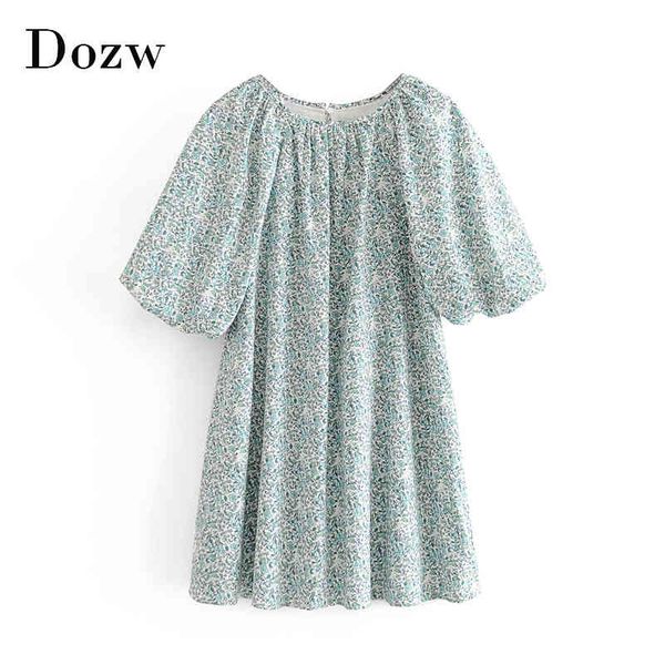 loose floral print mini dress women summer o neck pleated casual dresses fashion lantern short sleeve dress vestidos 210414, Black;gray
loose floral print mini dress women summer o neck pleated casual dresses fashion lantern short sleeve dress vestidos 210414, Black;gray