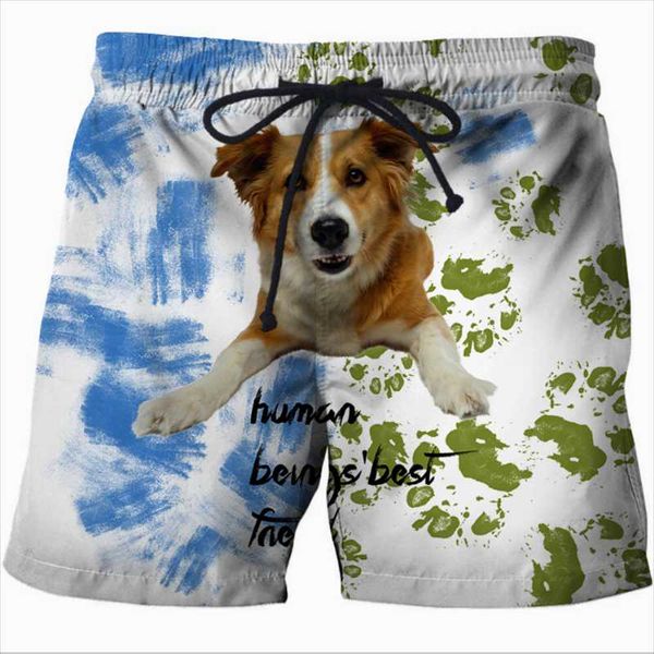 men's shorts quick dry casual elastic beach pants 3d printed animal dog pattern breathable sports pant, White;black
men's shorts quick dry casual elastic beach pants 3d printed animal dog pattern breathable sports pant, White;black
