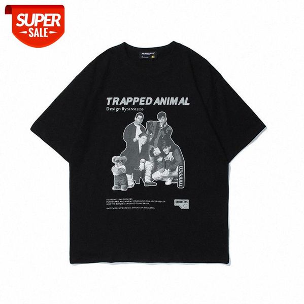 european and american high street simple print t-shirt loose black white character p short-sleeved tee men women #dz1d, White;black
european and american high street simple print t-shirt loose black white character p short-sleeved tee men women #dz1d, White;black