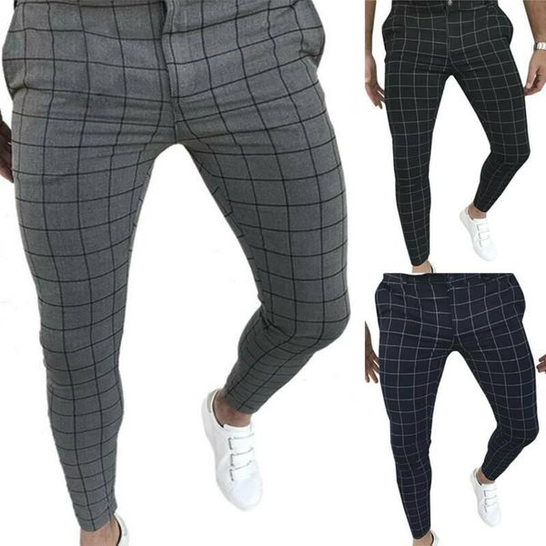 men's jeans plaid slim-fit pencil pants formal casual wedding business slim trousers, Blue
men's jeans plaid slim-fit pencil pants formal casual wedding business slim trousers, Blue