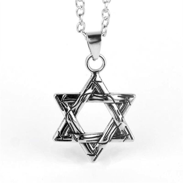 pendant necklaces european and american retro temperament die cast pattern six pointed star tide cool rock titanium steel necklace, Silver
pendant necklaces european and american retro temperament die cast pattern six pointed star tide cool rock titanium steel necklace, Silver