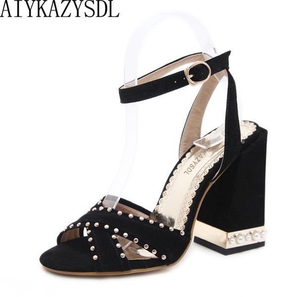 wedding bridal shoes cross strap rome sandals women ankle rivet pearl pumps thick high heels dress, Black
wedding bridal shoes cross strap rome sandals women ankle rivet pearl pumps thick high heels dress, Black