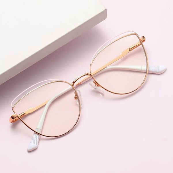 sunglasses women's computer glasses blue light blocking eyeglasses anti ray optical eyewear frames metal cateye spectacles for women, White;black
sunglasses women's computer glasses blue light blocking eyeglasses anti ray optical eyewear frames metal cateye spectacles for women, White;black