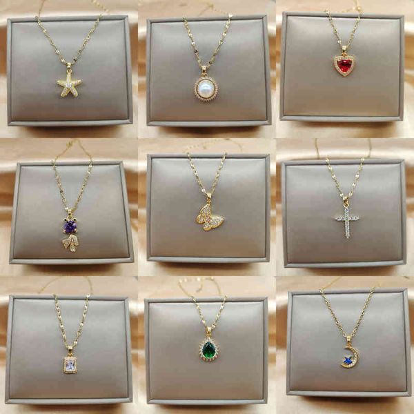 stainless steel chain gold for women elegant style butterfly jewlry green pendant necklace copper pearl cross star moon, Silver
stainless steel chain gold for women elegant style butterfly jewlry green pendant necklace copper pearl cross star moon, Silver