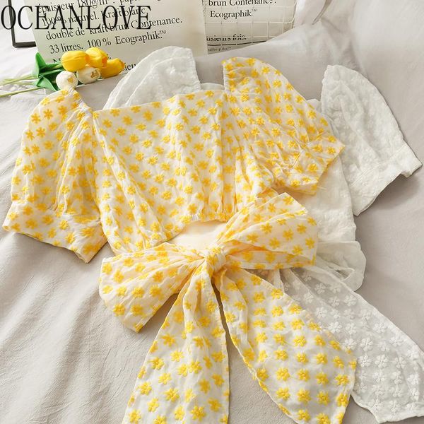 women's blouses & shirts oceanlove bandage bow short blusas summer puff sleeve square nec print floral women sweet 2021 ropa mujer, White
women's blouses & shirts oceanlove bandage bow short blusas summer puff sleeve square nec print floral women sweet 2021 ropa mujer, White