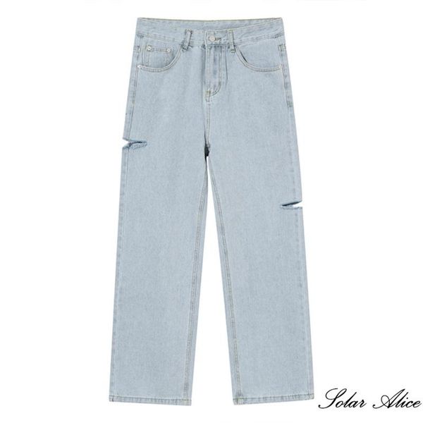 men's jeans 2021 four seasons high-waist ripped straight-leg mid-waist simple solid color casual pants, Blue
men's jeans 2021 four seasons high-waist ripped straight-leg mid-waist simple solid color casual pants, Blue