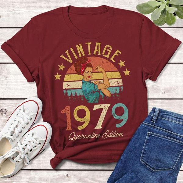 vintage 1979 quarantine edition t-shirt 42 years old 42nd birthday gift idea women girls mom wife daughter funny retro tshirt women's, White
vintage 1979 quarantine edition t-shirt 42 years old 42nd birthday gift idea women girls mom wife daughter funny retro tshirt women's, White
