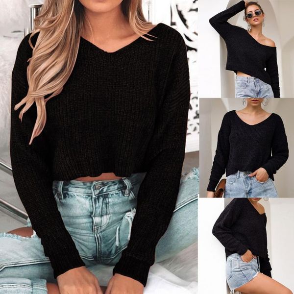 women's sweaters 2021 autumn winter women black v-neck sweater knitted soild pullover lantern sleeve fashion slim solid blouse, White;black
women's sweaters 2021 autumn winter women black v-neck sweater knitted soild pullover lantern sleeve fashion slim solid blouse, White;black