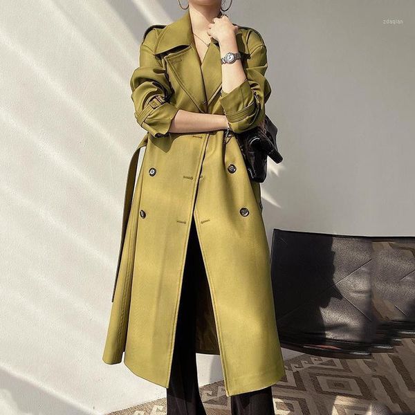 women's trench coats spring autumn ladies double breasted windbreaker with belt female simple chic outwear women long coat casual offic, Tan;black
women's trench coats spring autumn ladies double breasted windbreaker with belt female simple chic outwear women long coat casual offic, Tan;black