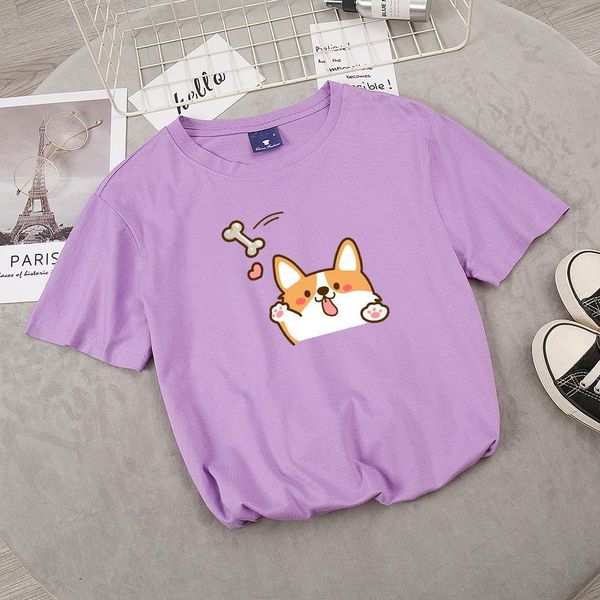 harajuku kawaii corgi dog print women t shirt japanese white casual graphic 100% cotton summer purple ladies tee
harajuku kawaii corgi dog print women t shirt japanese white casual graphic 100% cotton summer purple ladies tee