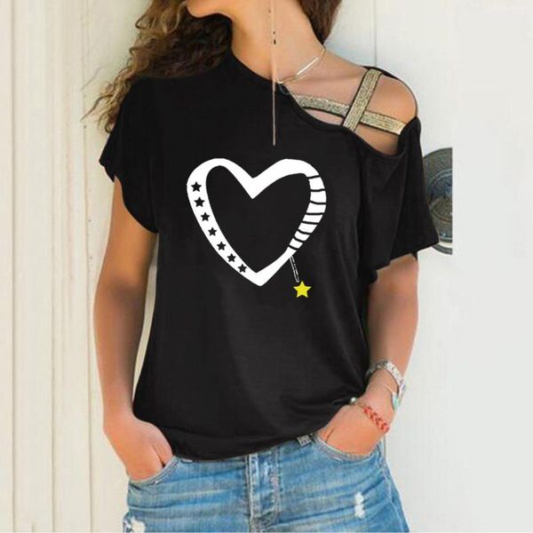 women's t-shirt casual fashion print hollow out women tshirts irregular short sleeve tee summer ladies creativity loose #t3g, White
women's t-shirt casual fashion print hollow out women tshirts irregular short sleeve tee summer ladies creativity loose #t3g, White