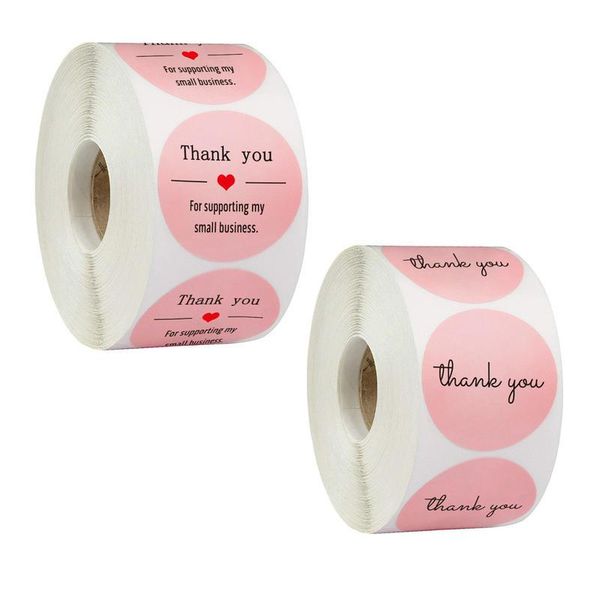 gift wrap 500pcs/roll pink thank you for supporting my small business sticker craft diy decorative stickers envelope seal label
gift wrap 500pcs/roll pink thank you for supporting my small business sticker craft diy decorative stickers envelope seal label