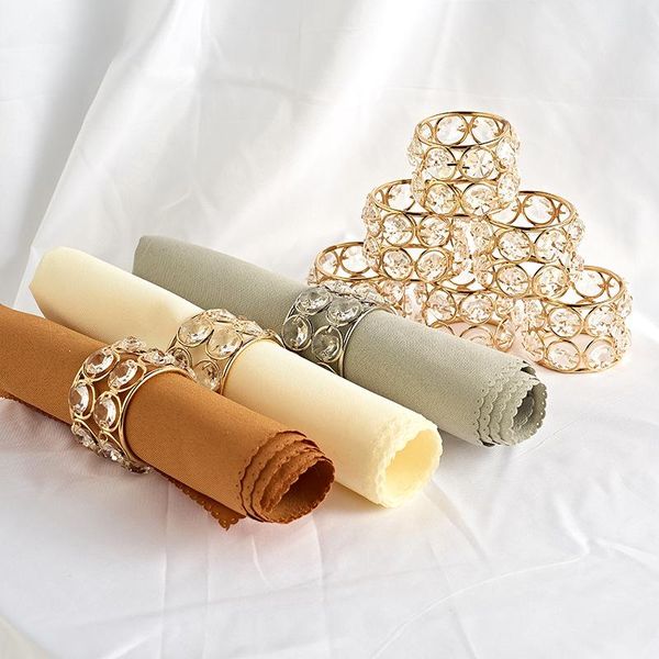 napkin rings gold crystal clasp tablewear ring wedding christmas party banquet home dinner serviette holder 6piece/ lot
napkin rings gold crystal clasp tablewear ring wedding christmas party banquet home dinner serviette holder 6piece/ lot