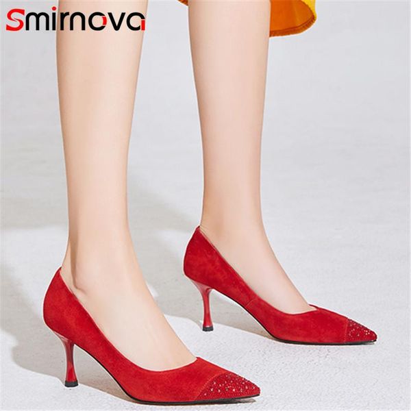 dress shoes smirnova 2021 est party wedding women pumps suede leather crystal pointed toe spring summer single ladies, Black
dress shoes smirnova 2021 est party wedding women pumps suede leather crystal pointed toe spring summer single ladies, Black