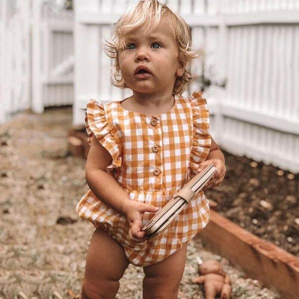 rompers 2021 summer born baby girl boy bodysuits clothes sleeveless ruffle plaid playsuit bodysuit romper one piece baby's clothing, Blue
rompers 2021 summer born baby girl boy bodysuits clothes sleeveless ruffle plaid playsuit bodysuit romper one piece baby's clothing, Blue