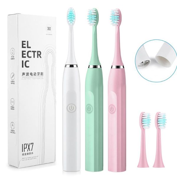 smart electric toothbrush sonic timer waterproof battery type 2 replacement heads set tooth brushes oral care
smart electric toothbrush sonic timer waterproof battery type 2 replacement heads set tooth brushes oral care
