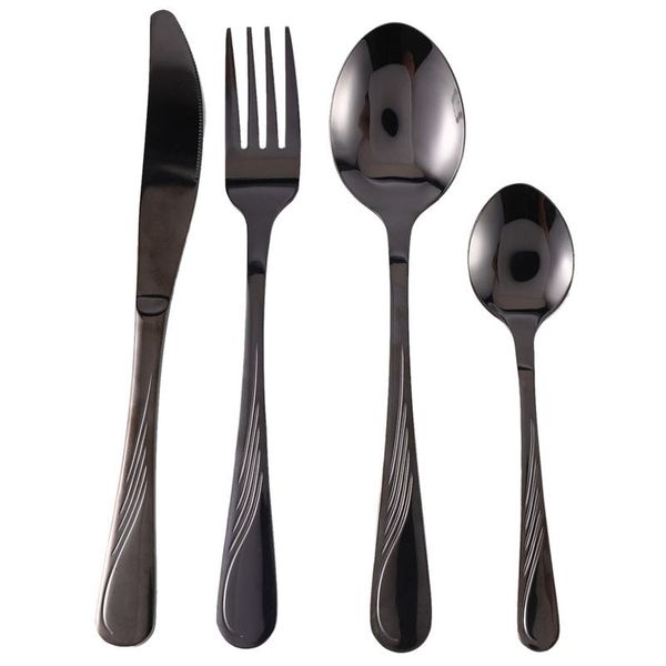 dinnerware sets -24 pcs tableware black cutlery set stainless steel box forks knives spoons dinner kitchen spoon
dinnerware sets -24 pcs tableware black cutlery set stainless steel box forks knives spoons dinner kitchen spoon