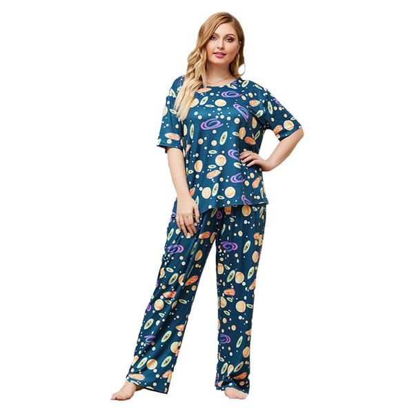 plus size tracksuits large women summer home loose wear comfortable blue pajamas nightclothes sleepwear 2 piece set nightwear outfits, Black
plus size tracksuits large women summer home loose wear comfortable blue pajamas nightclothes sleepwear 2 piece set nightwear outfits, Black