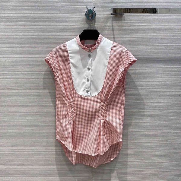 jackets fashion summer cotton shirt blouse women high-end diamonds button o-neck stripes patchwork sleeveless sweet lady blouses, Black;brown
jackets fashion summer cotton shirt blouse women high-end diamonds button o-neck stripes patchwork sleeveless sweet lady blouses, Black;brown