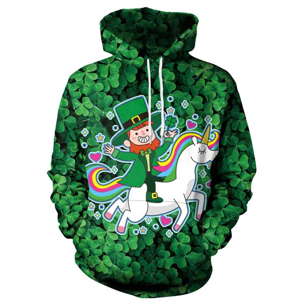 spring and autumn couple hoodie long sleeve cartoon rainbow pony pattern clover printing leisure trend, Black
spring and autumn couple hoodie long sleeve cartoon rainbow pony pattern clover printing leisure trend, Black