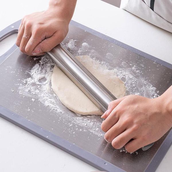 rolling pins & pastry boards 304 stainless steel pin roll cake baking technology cooking tools silver
rolling pins & pastry boards 304 stainless steel pin roll cake baking technology cooking tools silver